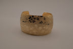 Vintage gold-toned floral engraved cuff bracelet