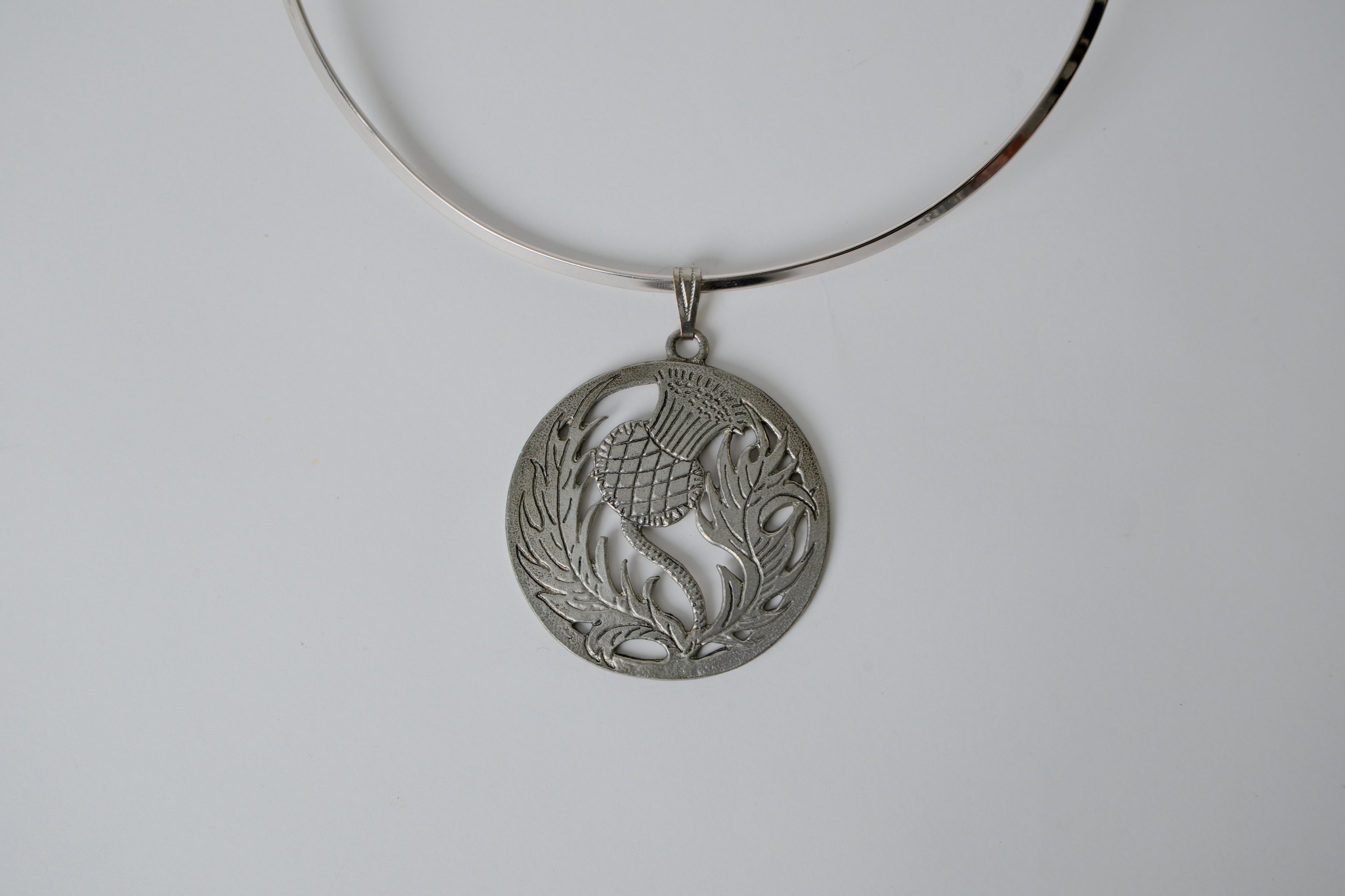 Vintage Silver Statement Cuff Necklace