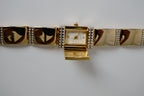 Vintage Gold Peek-a-boo Bracelet Watch