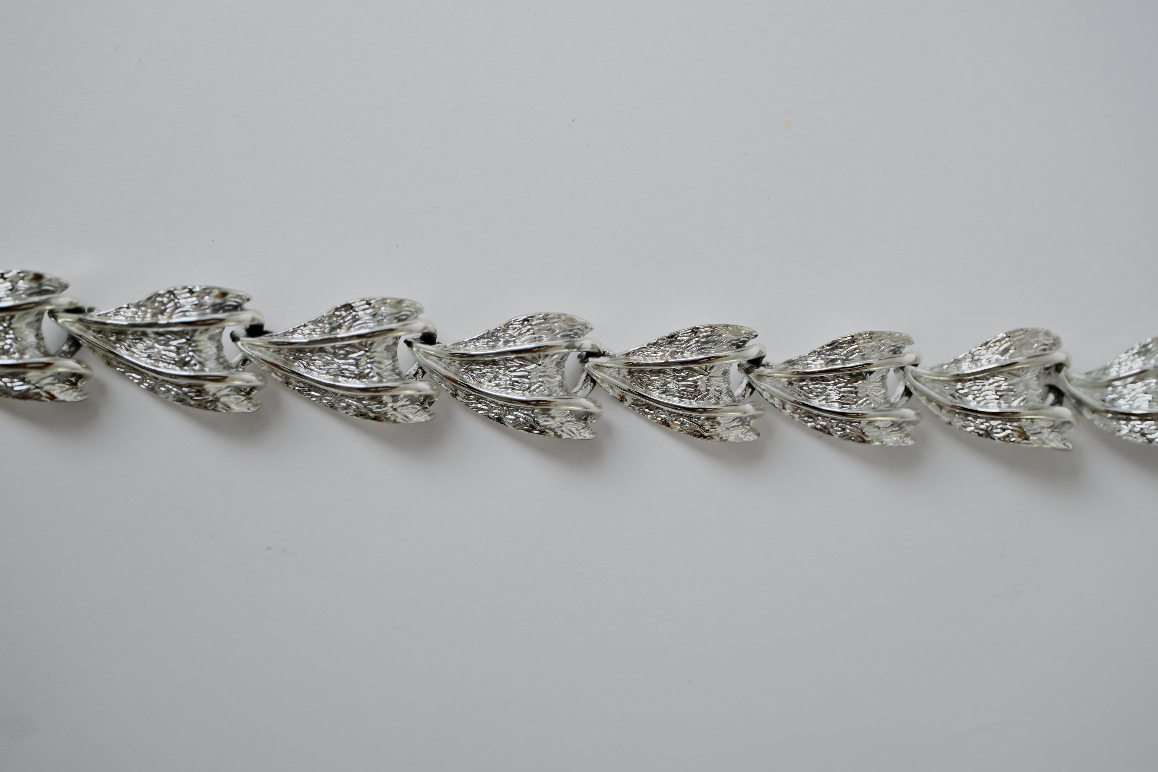 Vintage Coro Leaf Link Necklace
