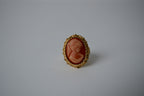 Vintage Sarah Cov Cameo Portrait Ring