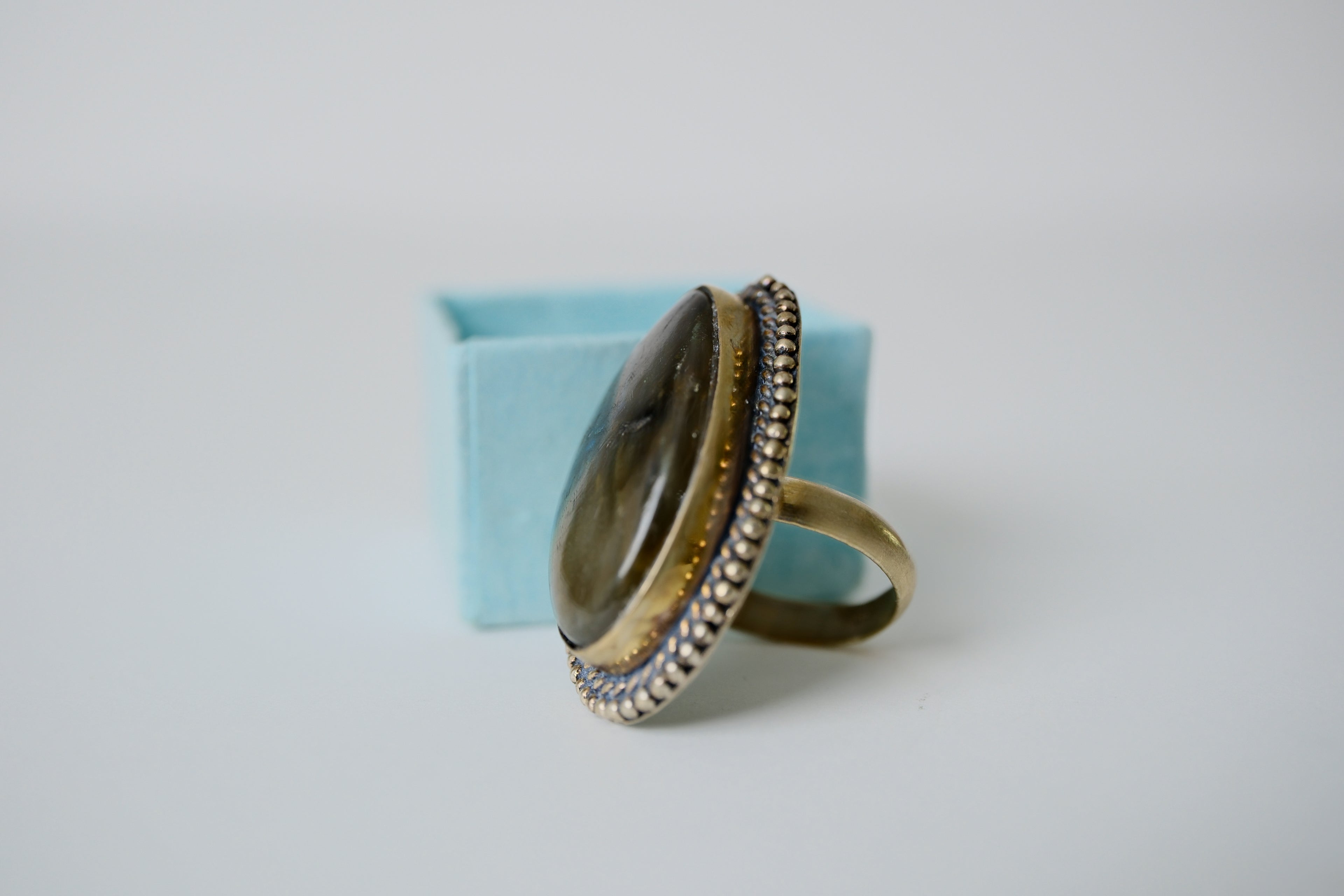 Vintage Chunky Labradorite Ring