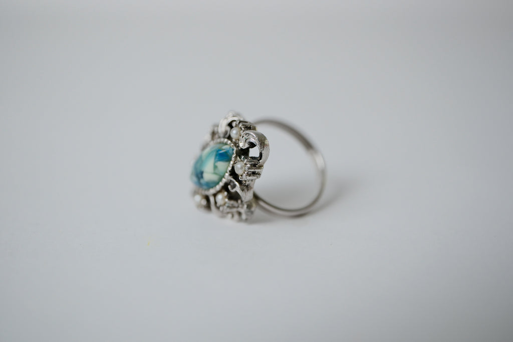 Vintage Sarah Cov Turquoise Ring