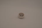Silver tone geometric lattice cocktail ring