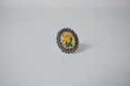 Vintage Petit Point Rose Ring