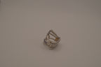 Blue Waves Rhinestone Ring