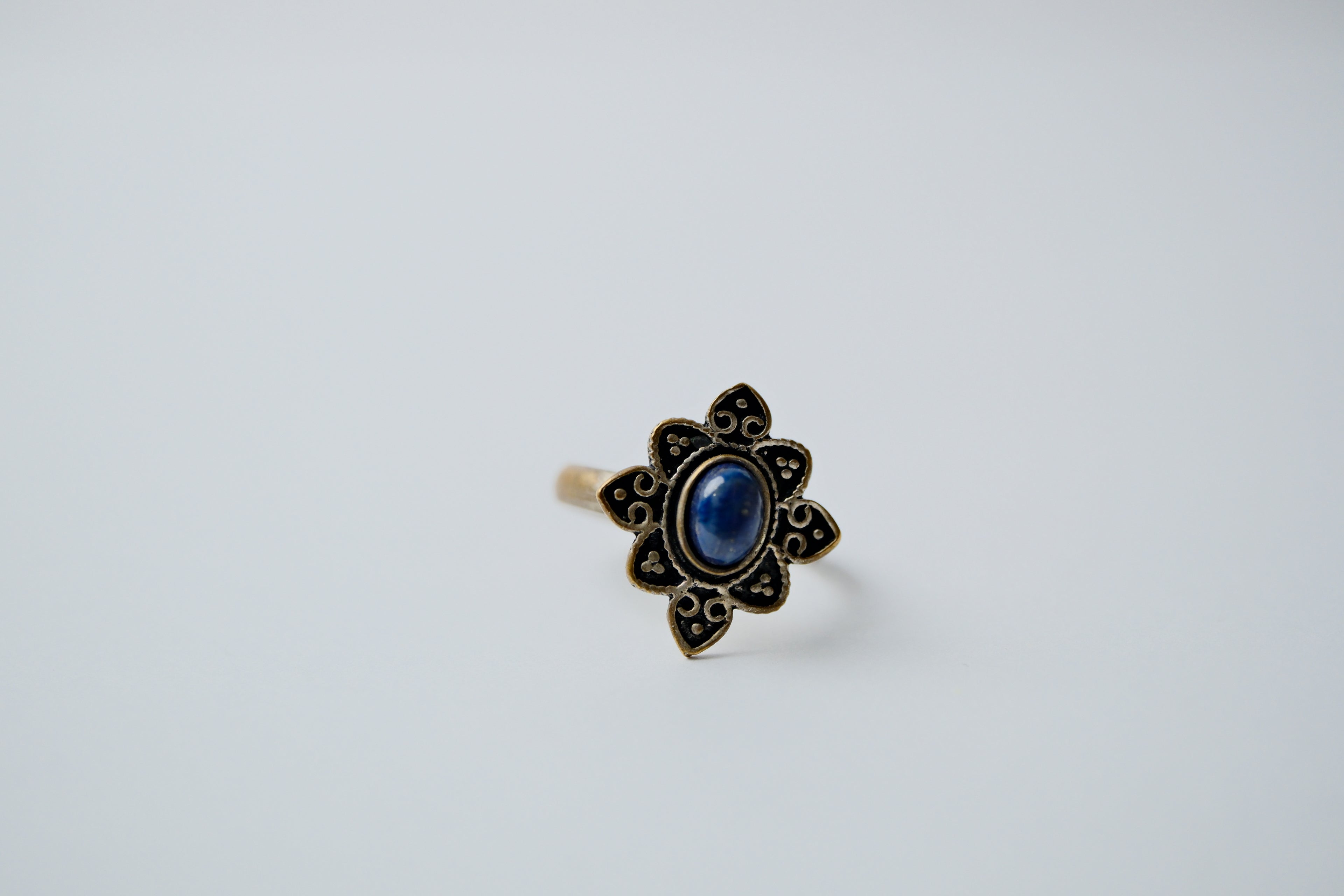 Vintage Silver Lapis Lazuli Ring