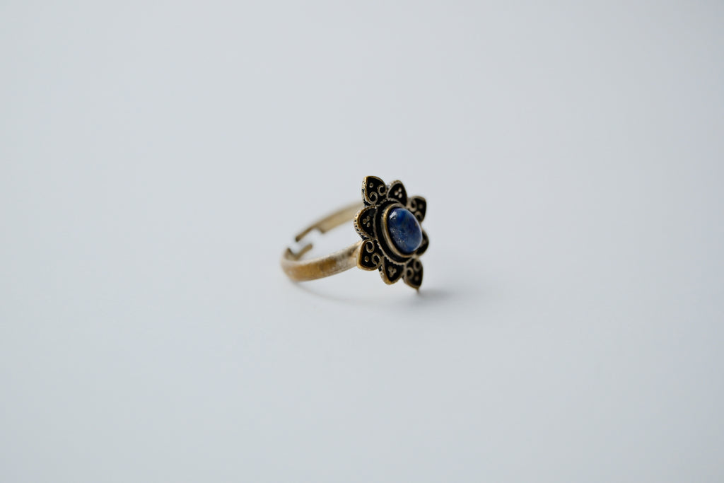 Vintage Silver Lapis Lazuli Ring