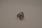 Blue Waves Rhinestone Ring