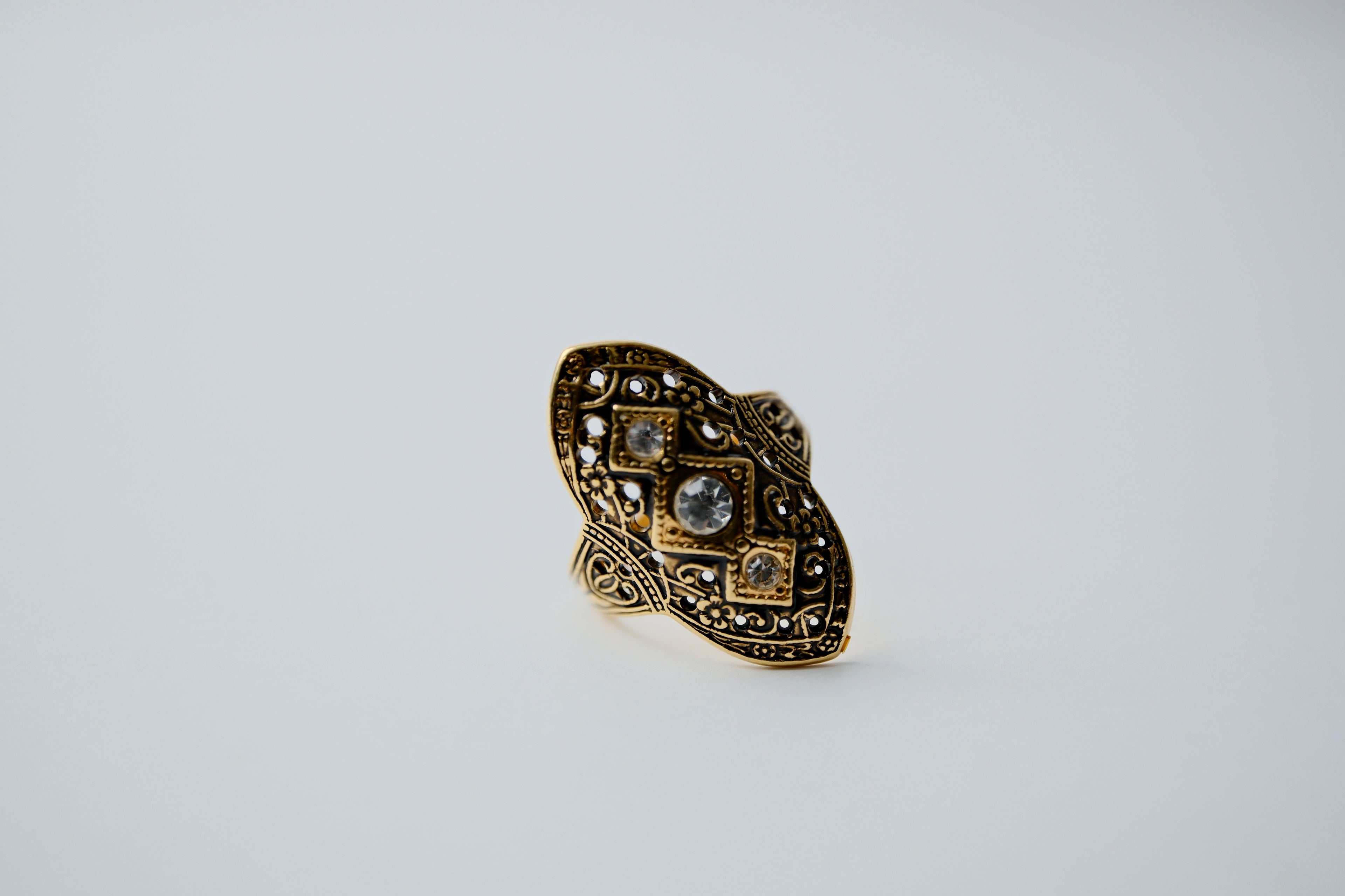 Vintage Sterling Silver Gold Vermeil Ring&nbsp;