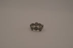 Carved blooming roses ring