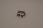 Carved blooming roses ring