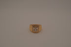 Men's gold signet ring