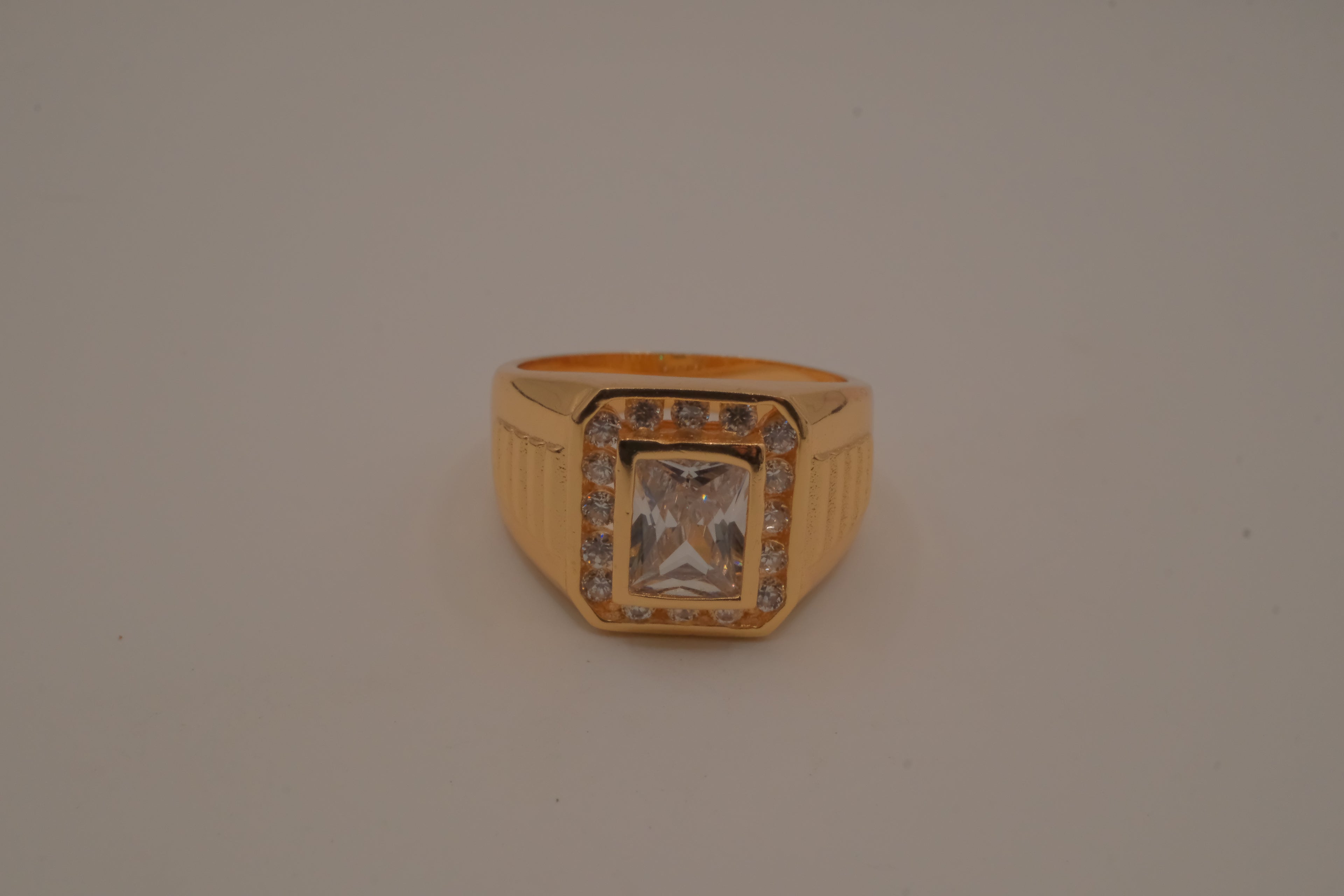 Men's gold signet ring