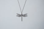 Vintage Silver Dragonfly Necklace