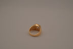 Men's gold signet ring