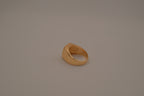 Men's gold signet ring