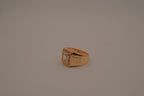 Men's gold signet ring