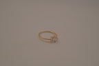 Gold tone Toi et Moi ring