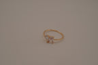 Gold tone Toi et Moi ring