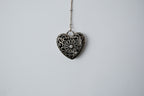 Vintage Silver Heart Y Necklace