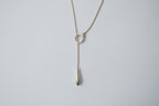 Vintage Sterling Silver Lariat Necklace