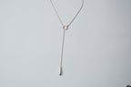Vintage Sterling Silver Lariat Necklace