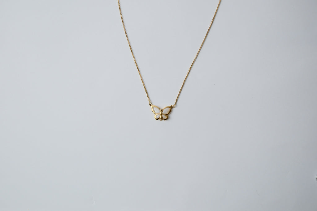 Vintage Avon Gold Butterfly Necklace