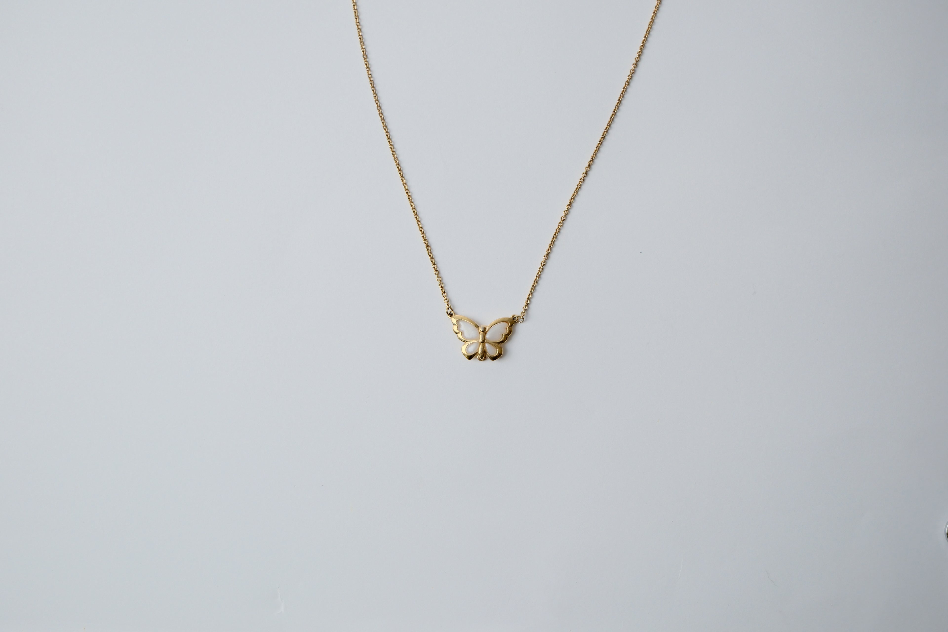 Vintage Avon Gold Butterfly Necklace