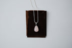 Vintage Rose Quartz Sterling Silver Necklace