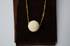 Vintage Ivory Carved Rose Necklace
