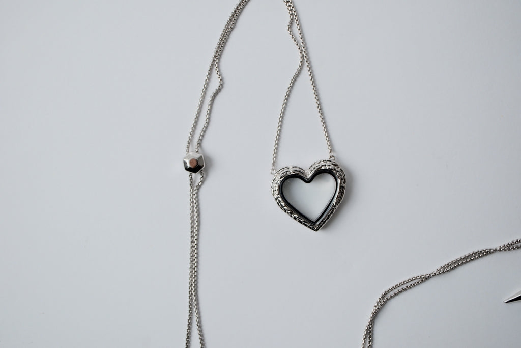 Vintage Gold heart shell Necklace