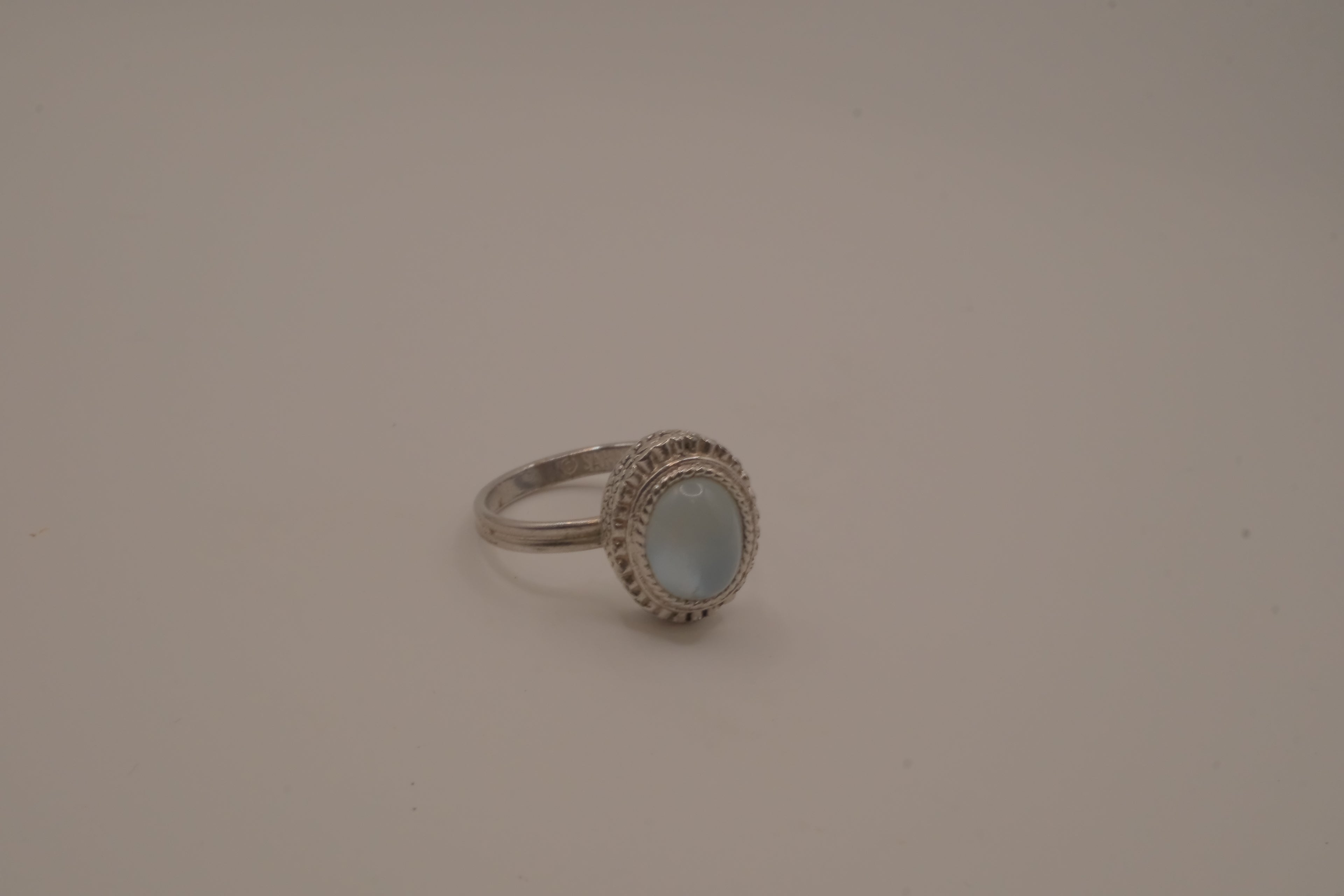 Sarah Coventry blue cabochon ring