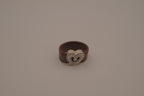 Heart concho leather band ring