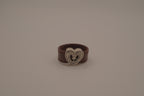 Heart concho leather band ring