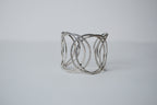 Vintage Silver Etched Bracelet Cuff