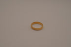 Ribbed gold tone band ring