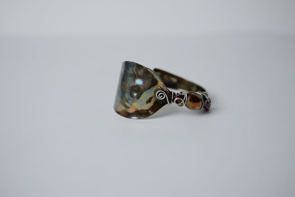 Vintage Iridiscent Spoon Bracelet