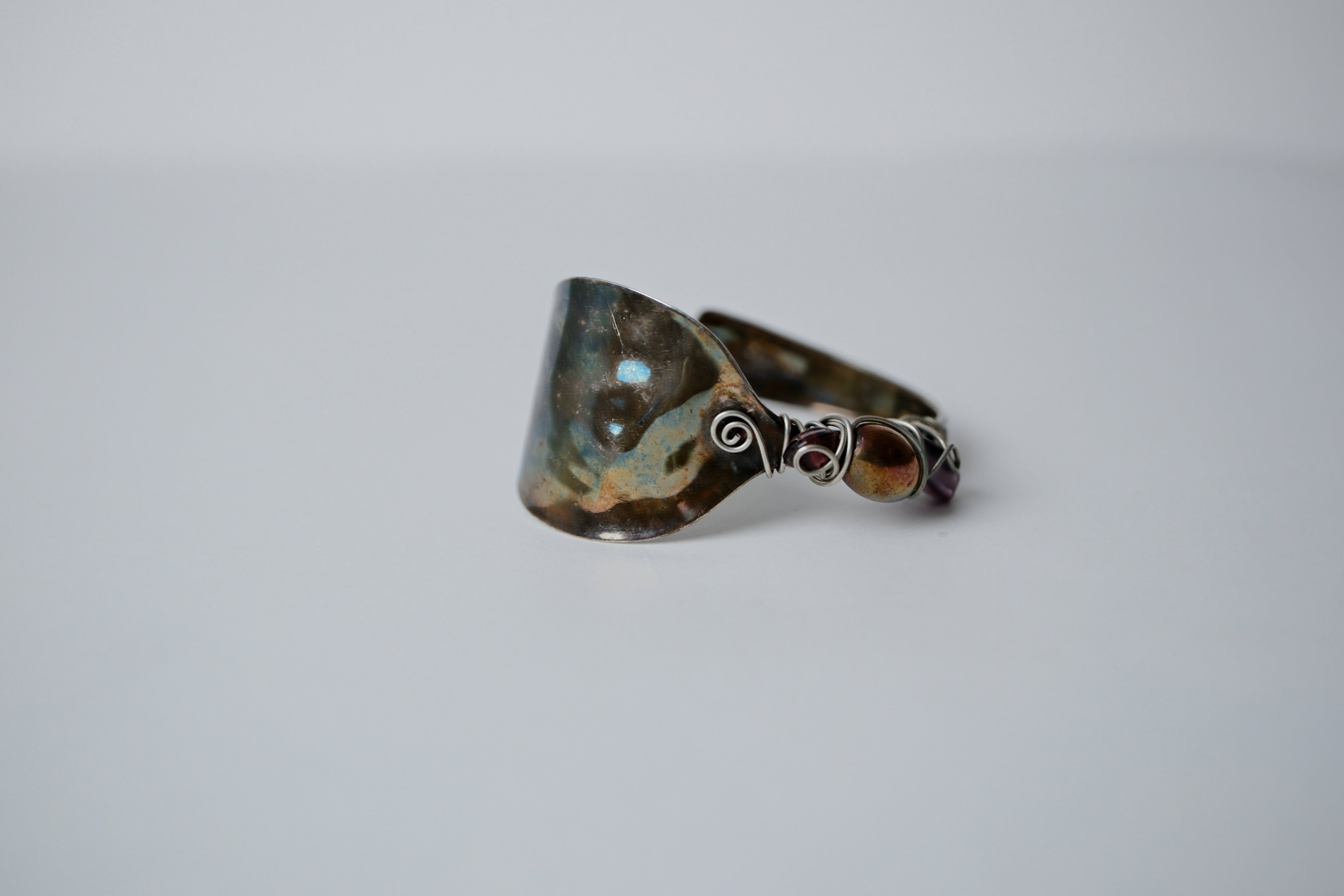 Vintage Iridiscent Spoon Bracelet