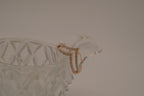 Rose gold tone double chevron ring