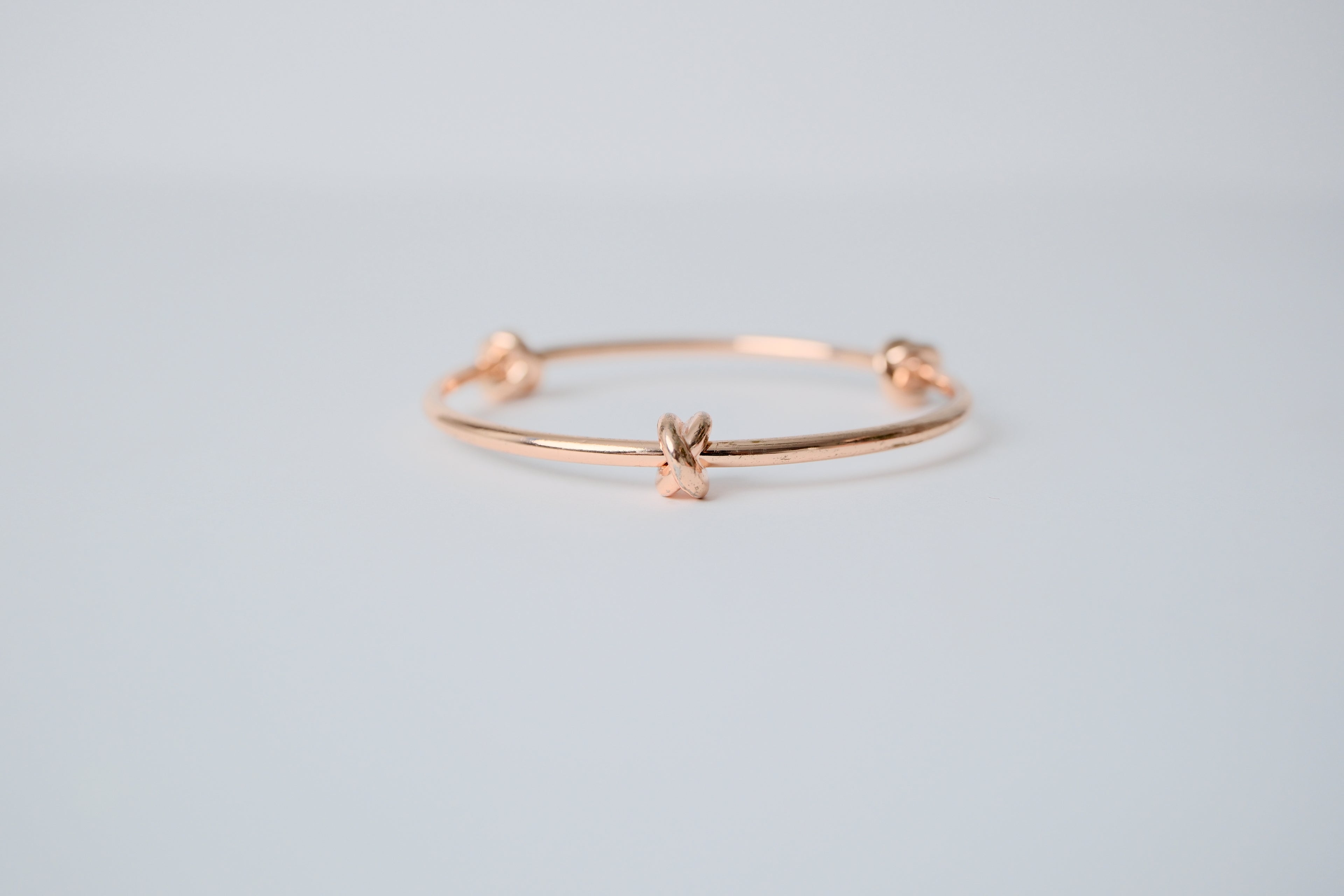 Rose Gold Triple Knot Bangle
