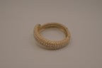 Vintage bypass hinged clamper bangle bracelet