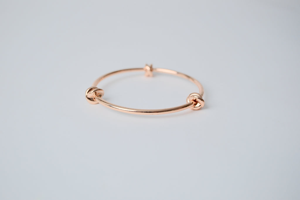 Rose Gold Triple Knot Bangle