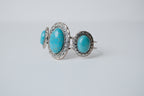 Vintage Sterling Silver Turquoise Bangle