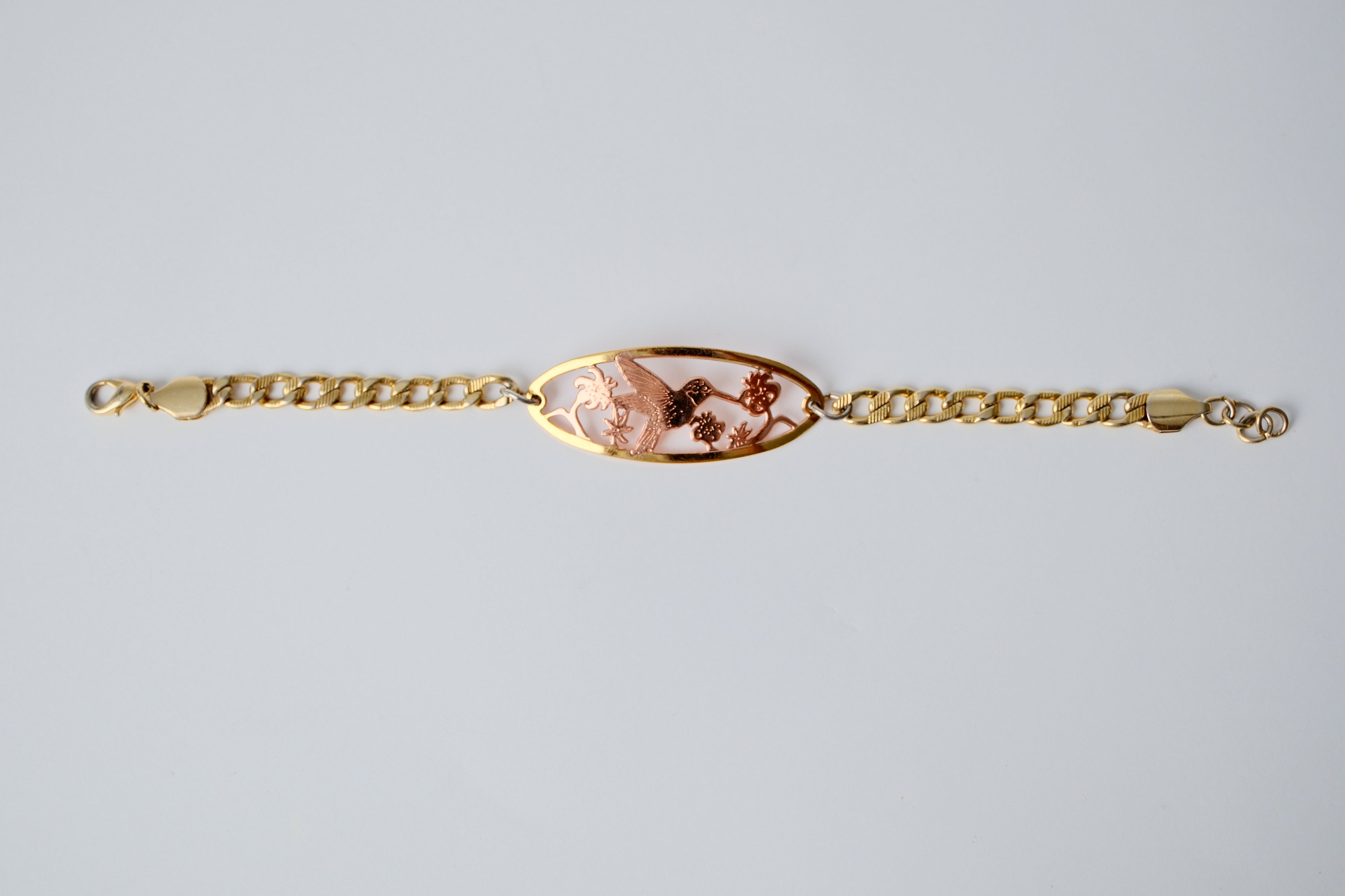 Vintage Multi toned Bird Bracelet
