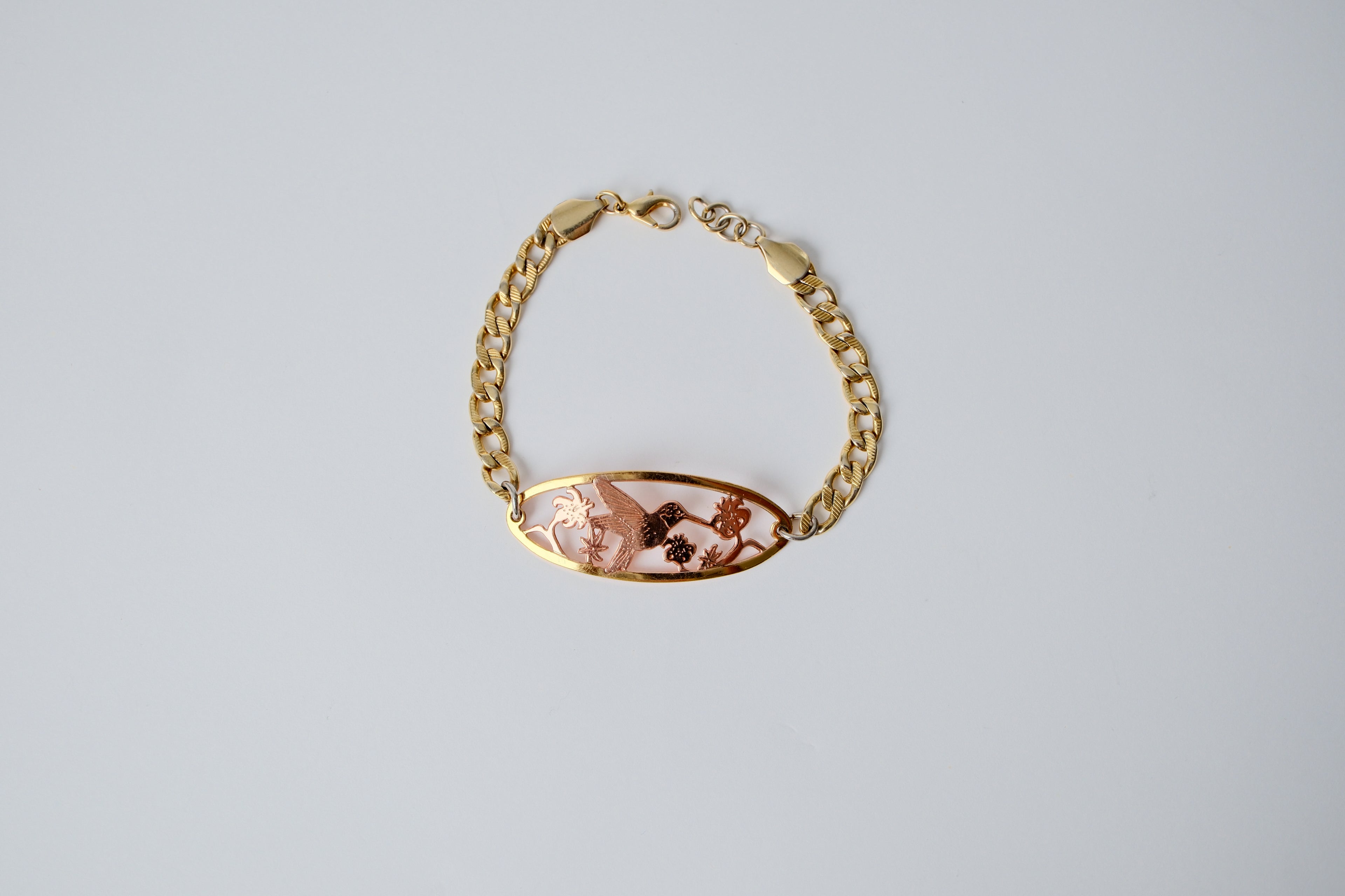 Vintage Multi toned Bird Bracelet