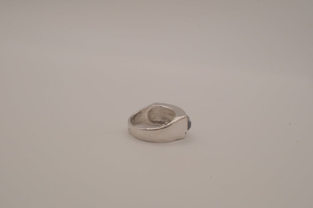 Triple-row channel and pavé set ring