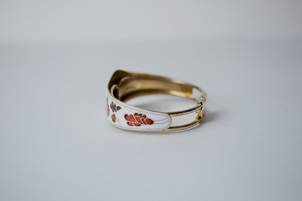 Vintage Enamel Painted Cloisonne Bracelet