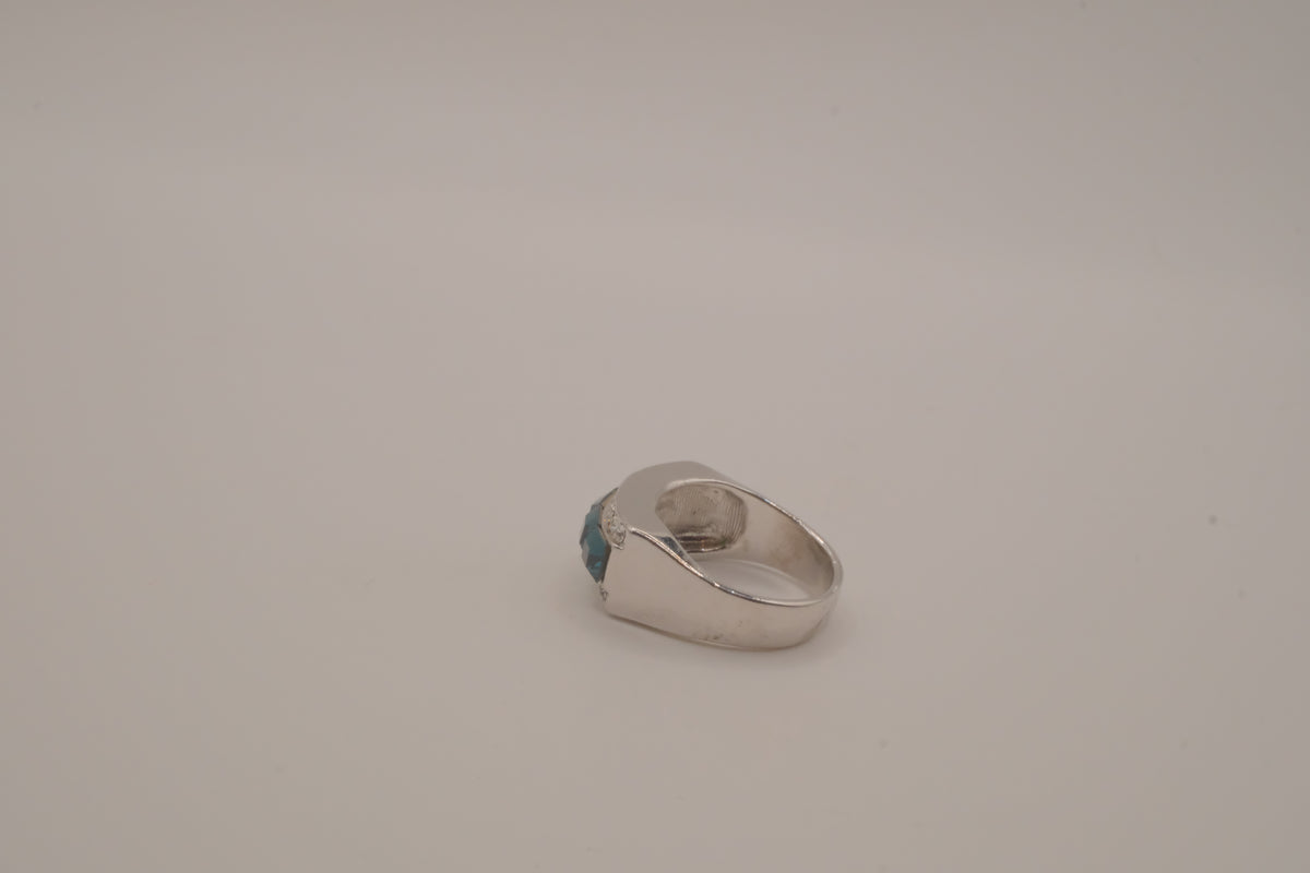 Triple-row channel and pavé set ring