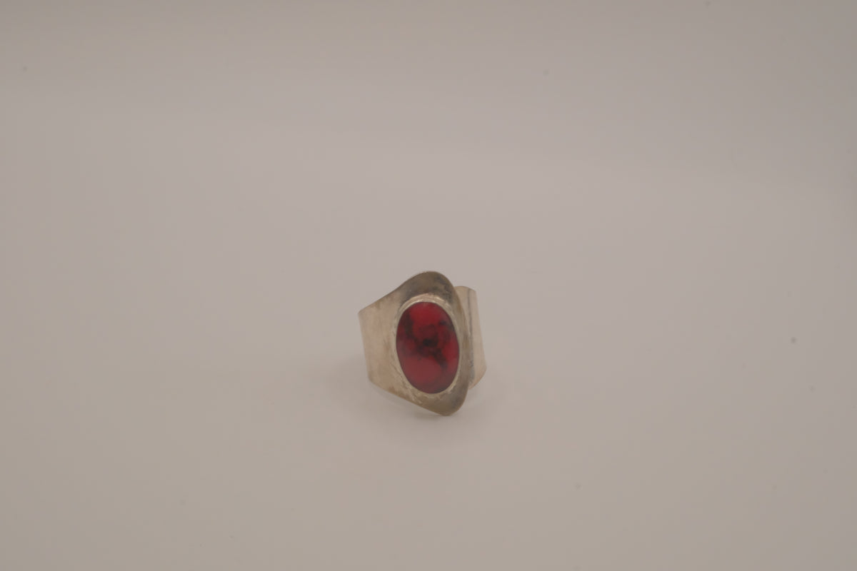 Vintage modernist wrap-around ring